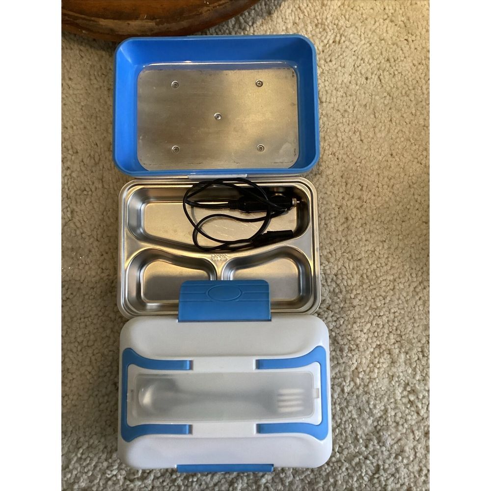 Electronic Lunchbox Brand New Lohome Electronic Heating Blue - Picture 4 of 4